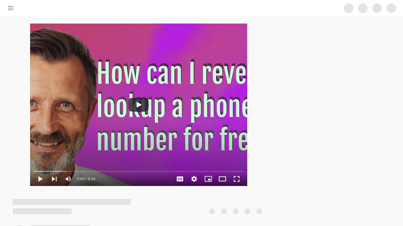 How can I reverse lookup a phone number for free? - YouTube